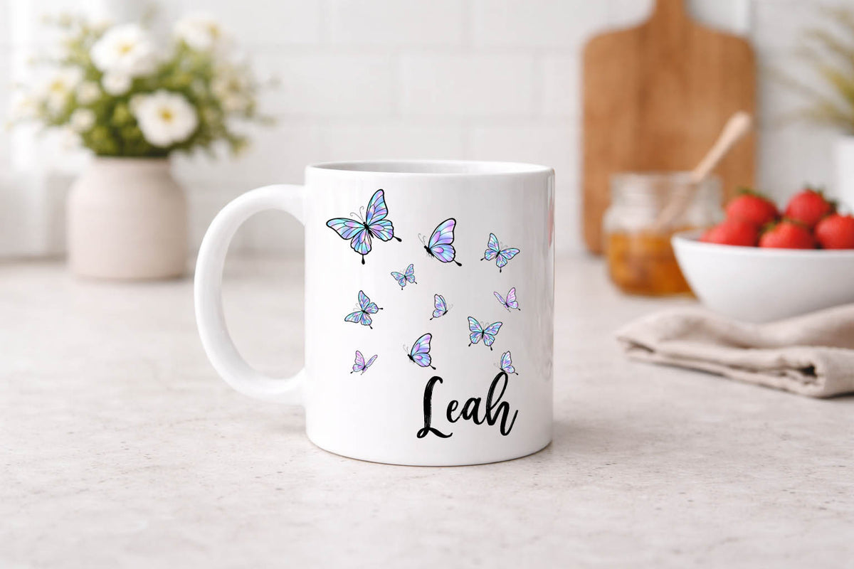 Personalized Butterfly Name Mug