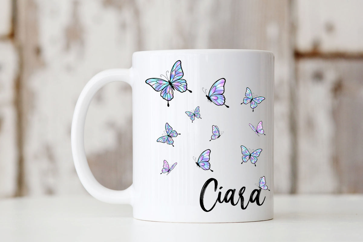 Personalized Butterfly Name Mug