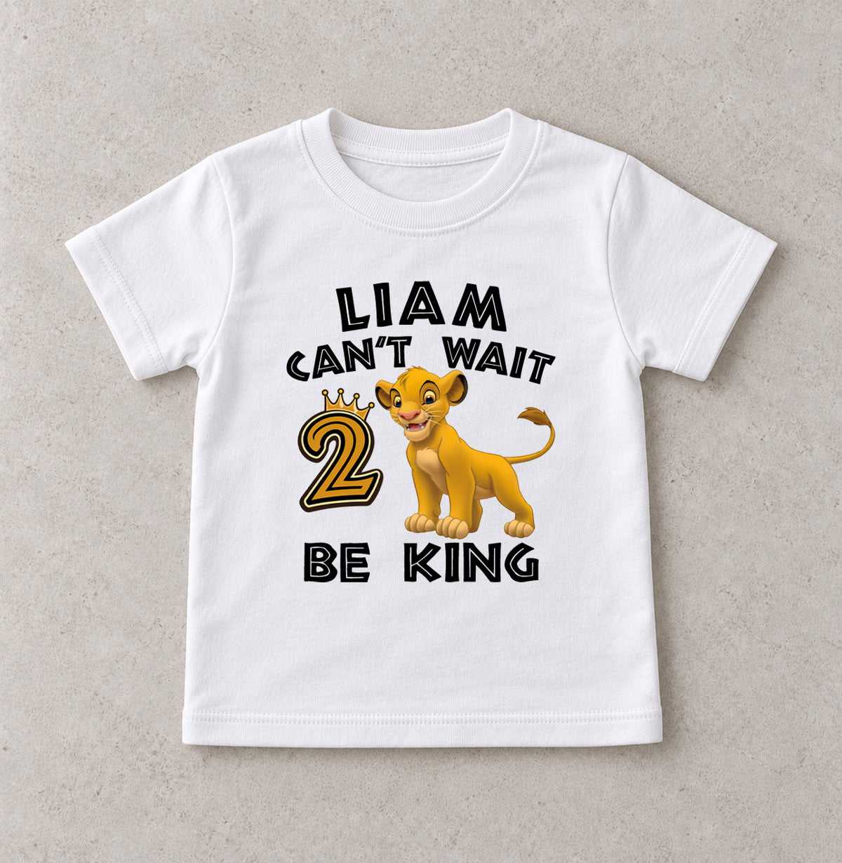 Can't Wait to be King Second Birthday Shirt