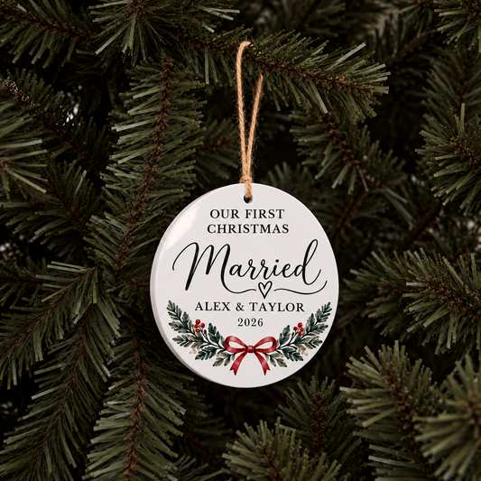 First Christmas Married Ornament