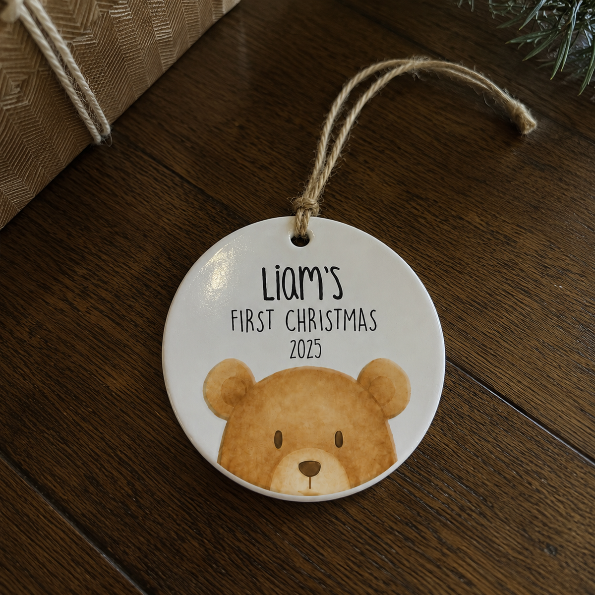 Teddy Bear First Christmas Ornament