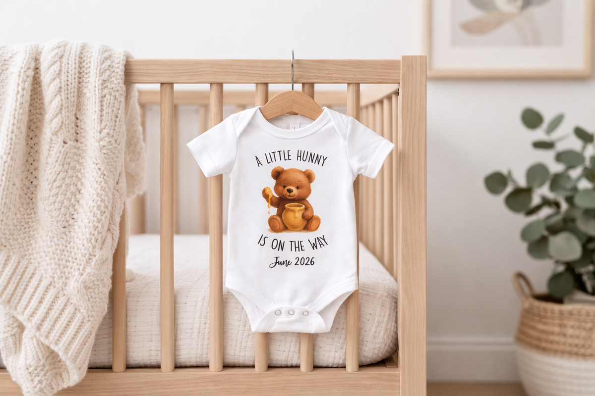 A Little Hunny Is on the Way Onesie