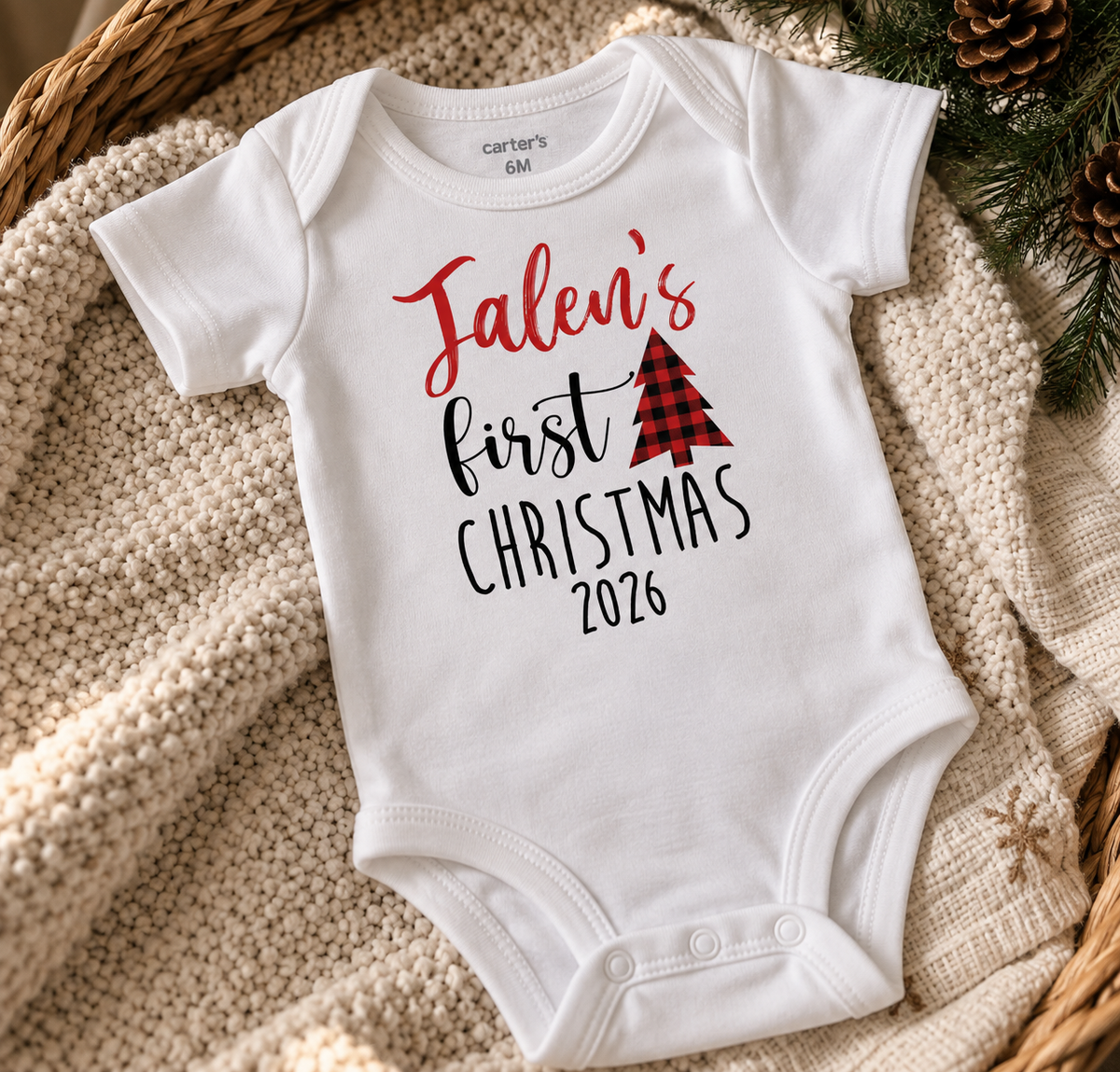 Baby's First Christmas Onesie
