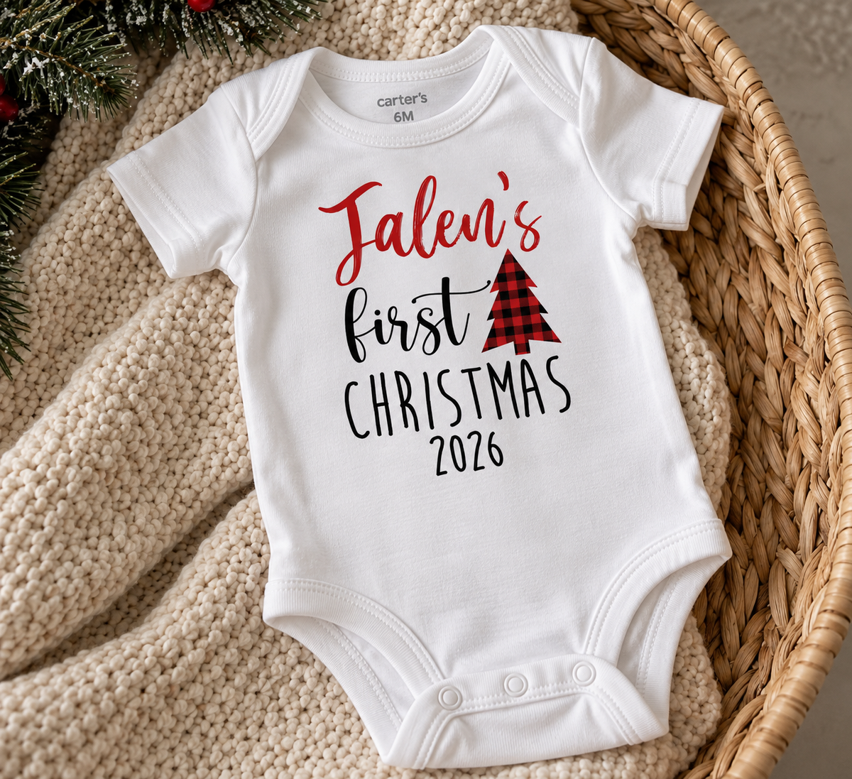 Baby's First Christmas Onesie