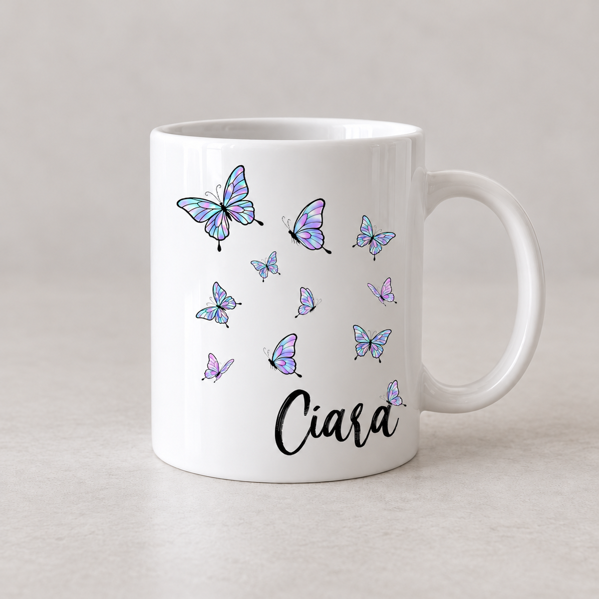Personalized Butterfly Name Mug