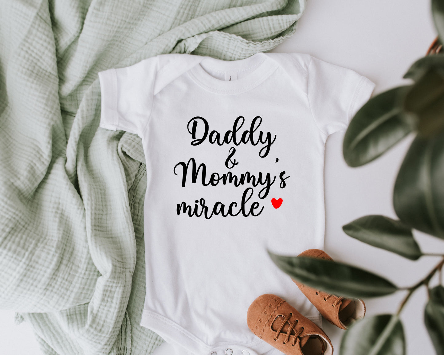 Daddy and Mommy's Miracle Onesie