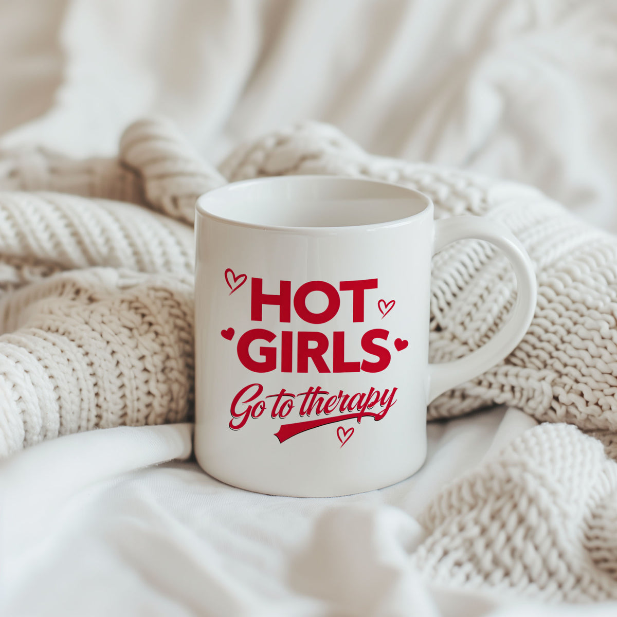 Hot Girls Go to Therapy Mug