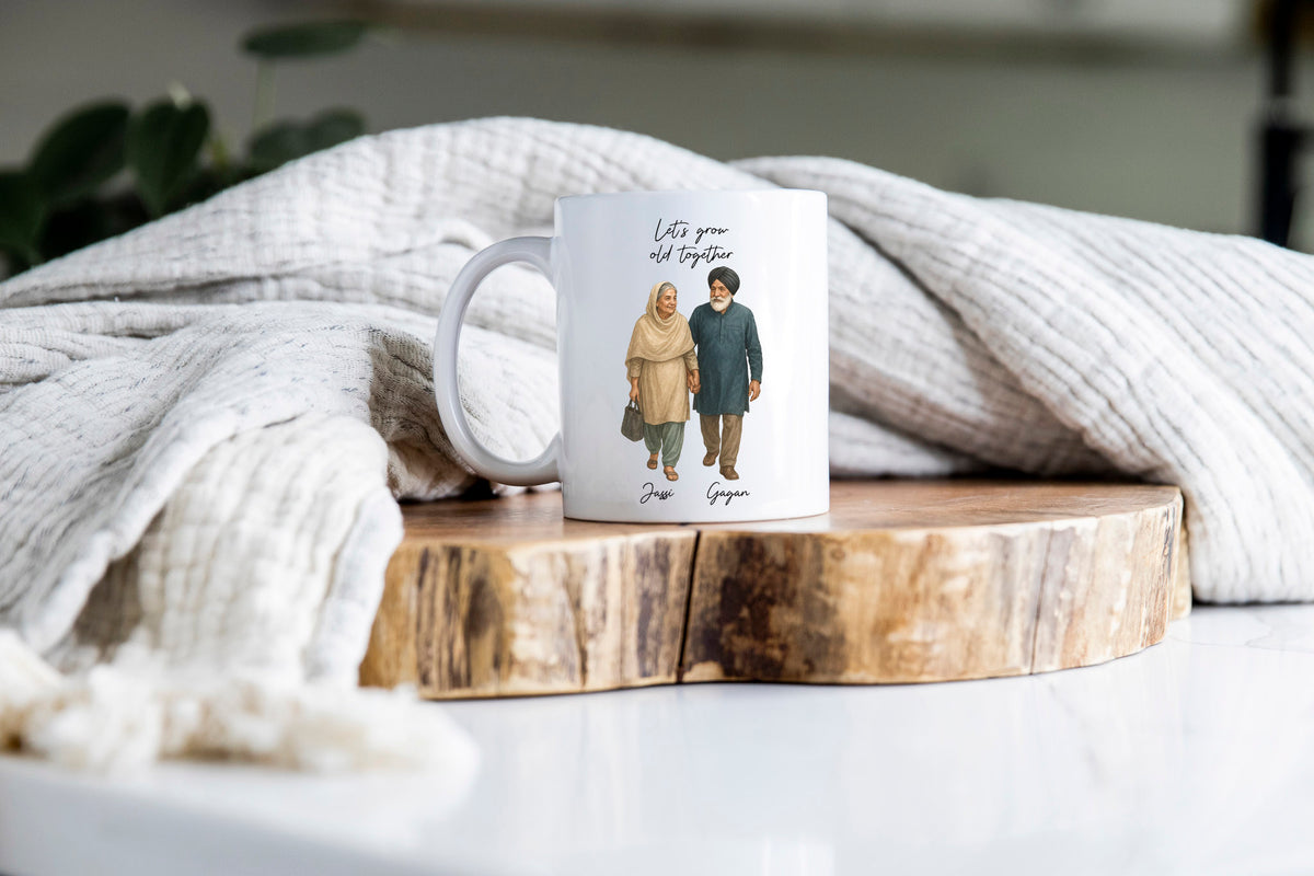 Let's Grow Old Together (Punjabi) Mug