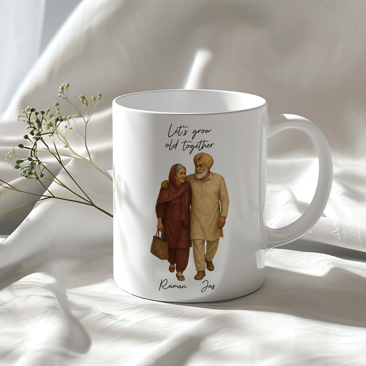Let's Grow Old Together (Punjabi) Mug