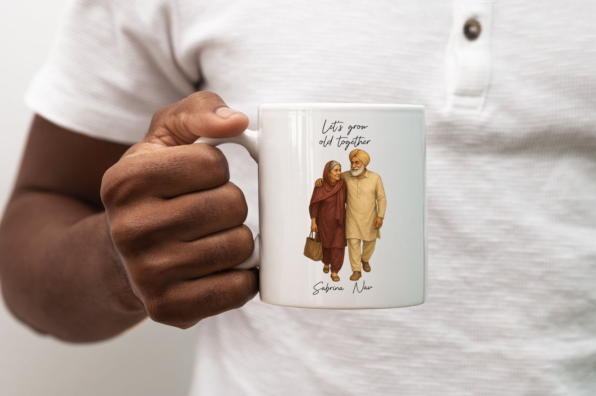 Let's Grow Old Together (Punjabi) Mug