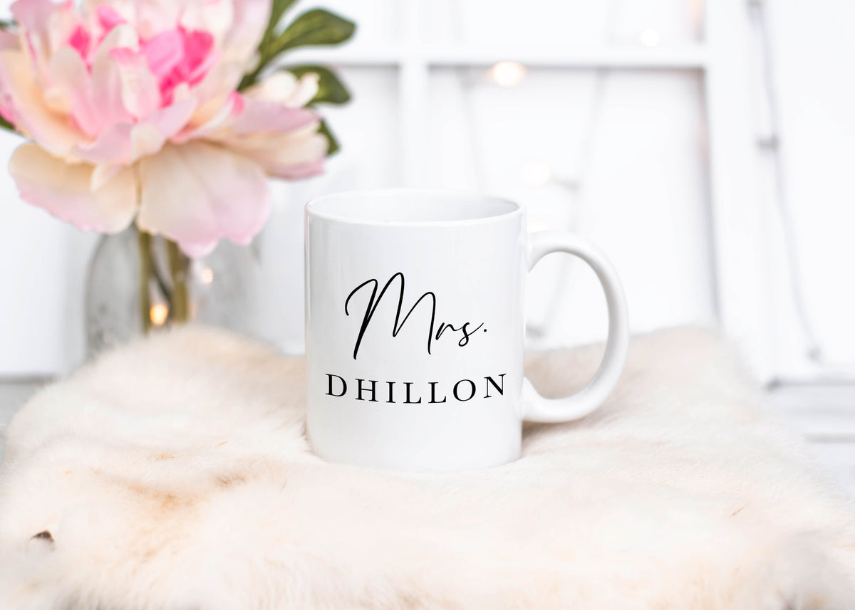Personalized Mrs Mug