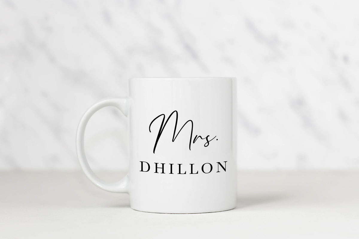 Personalized Mrs Mug