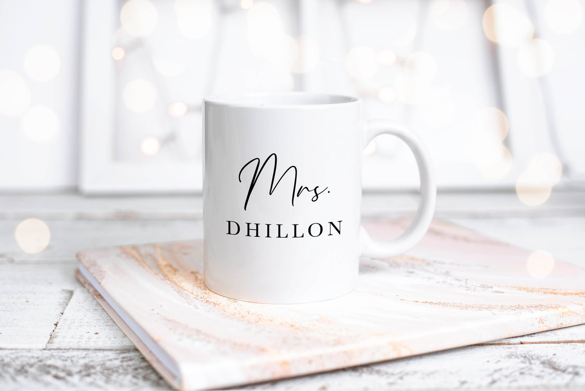 Personalized Mrs Mug