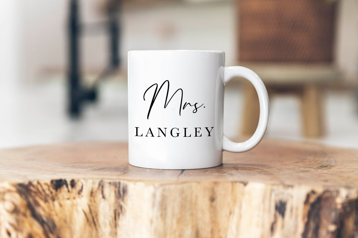Personalized Mrs Mug