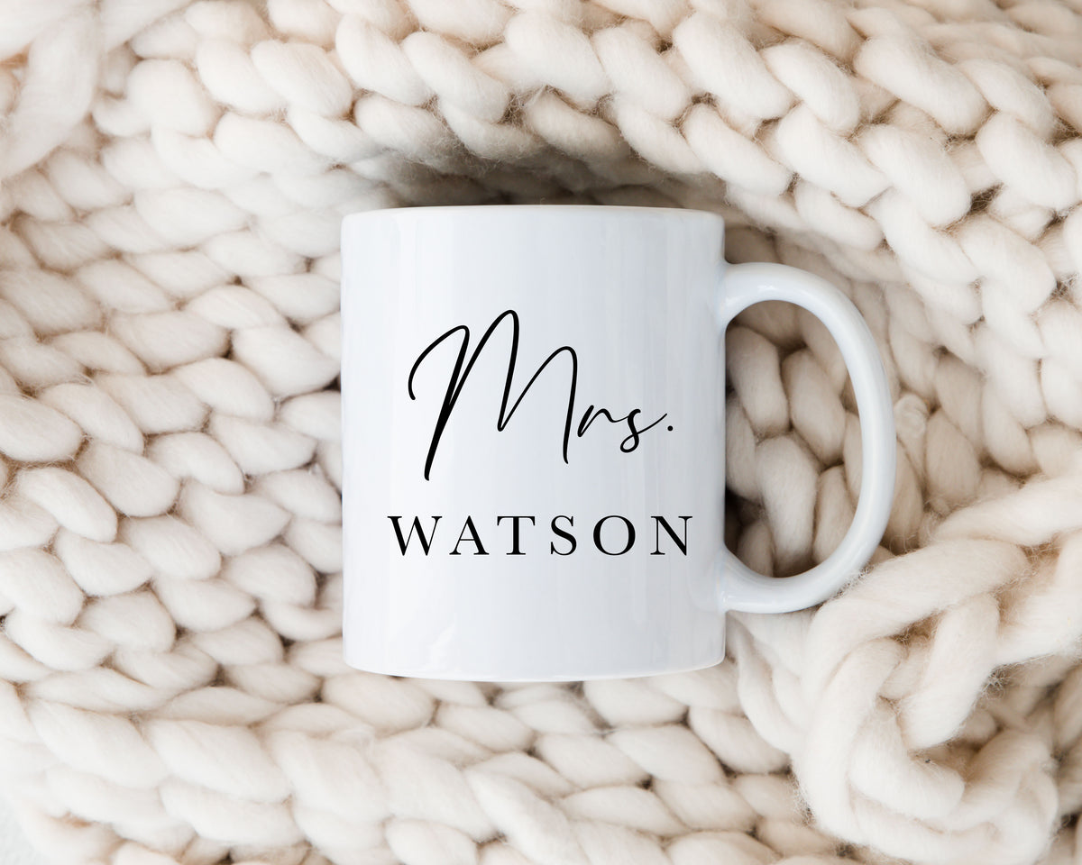 Personalized Mrs Mug