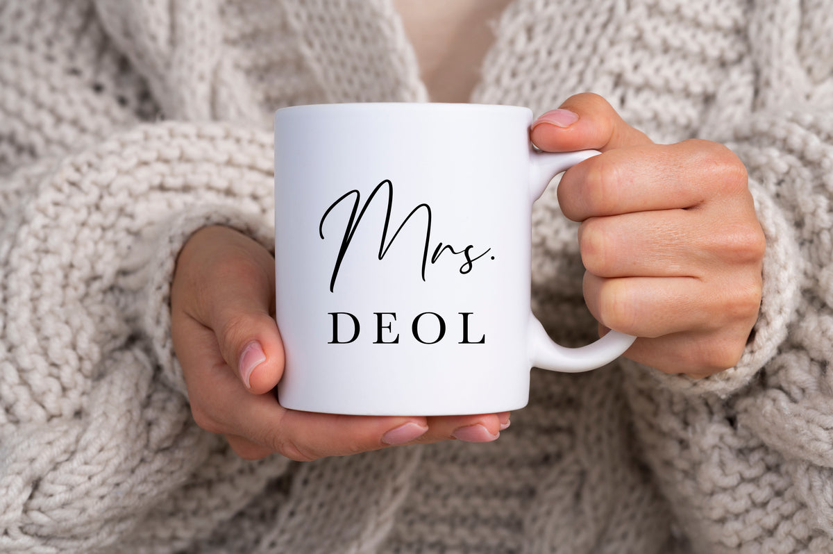 Personalized Mrs Mug
