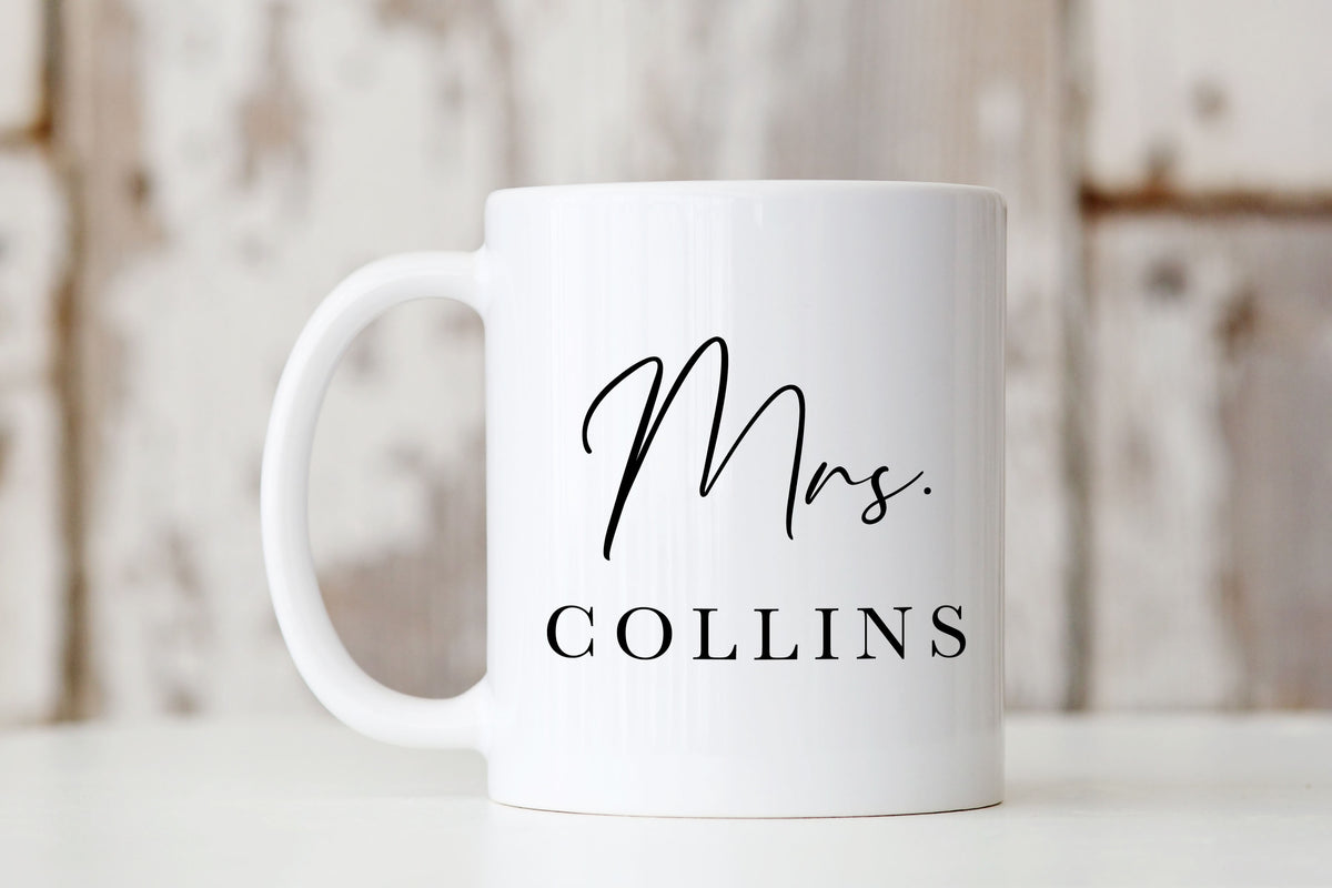 Personalized Mrs Mug