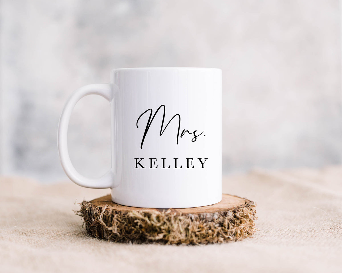 Personalized Mrs Mug