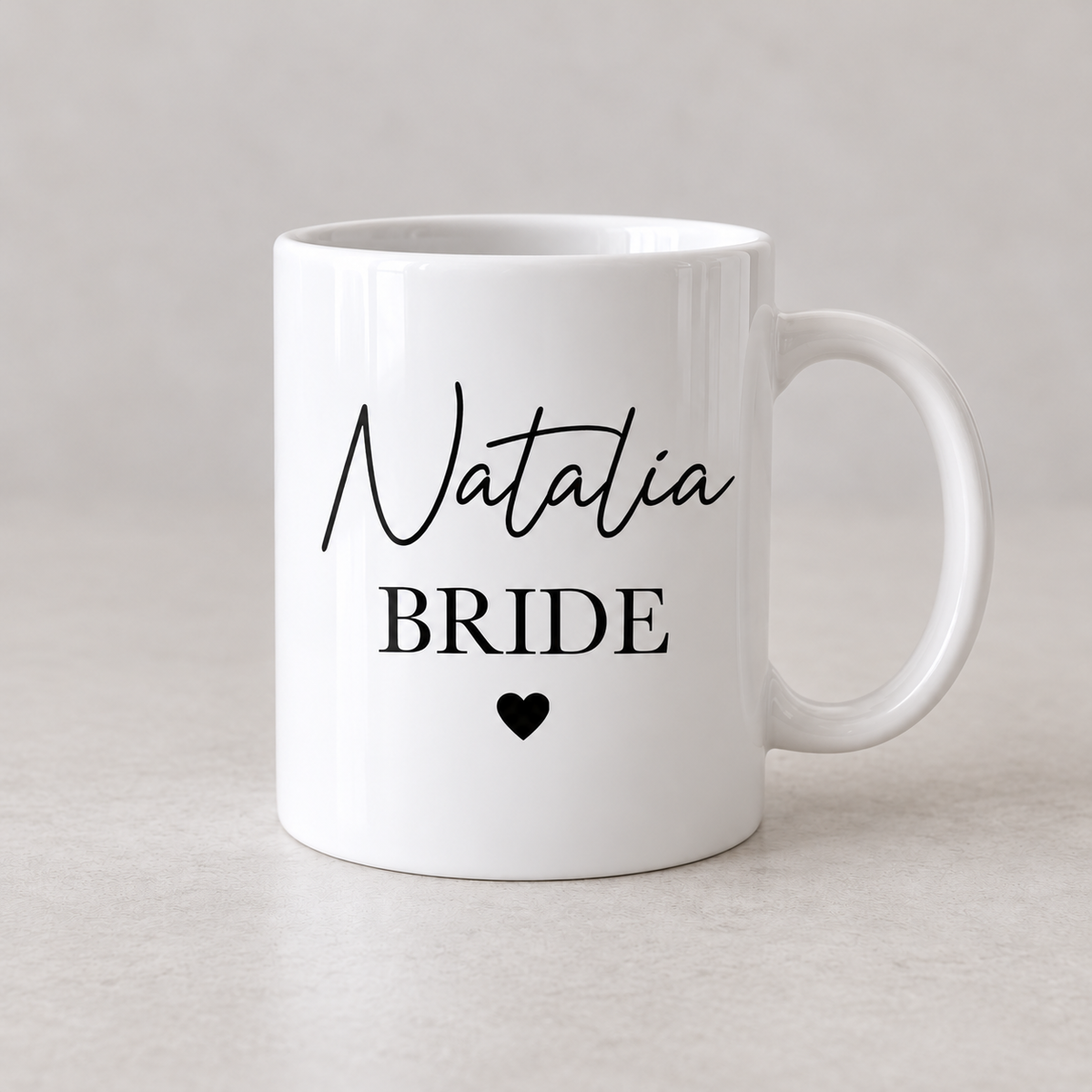 Bride with Heart Mug