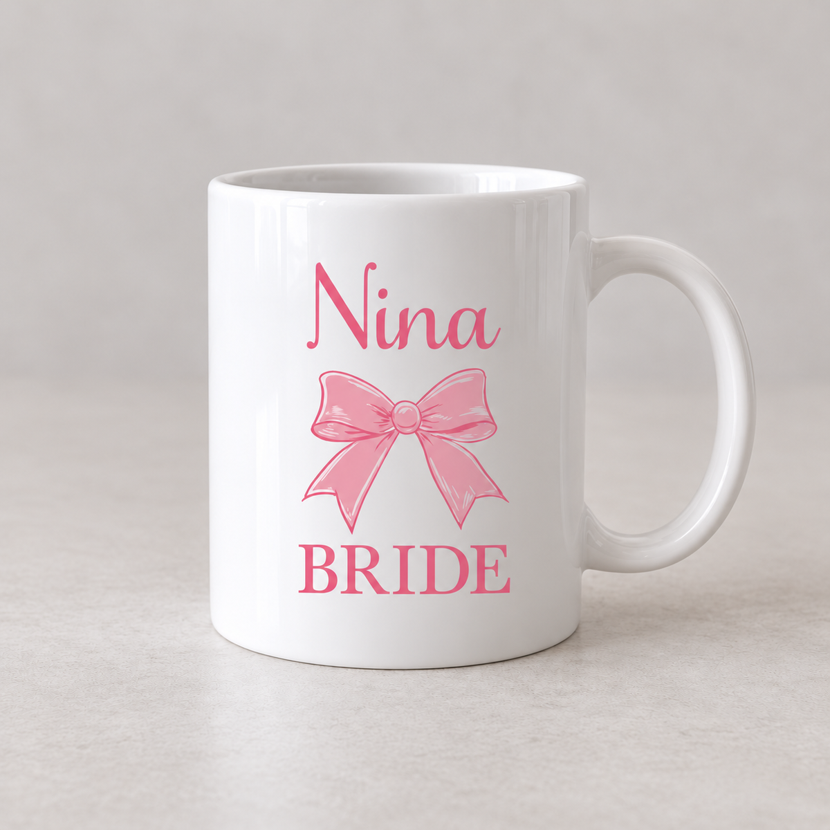 Coquette Bow Bride Mug