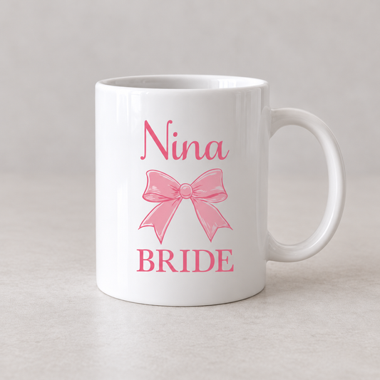 Coquette Bow Bride Mug
