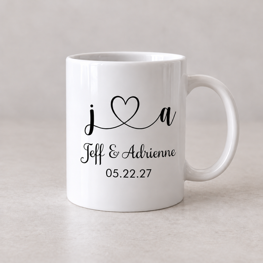 Couple Initials Mug