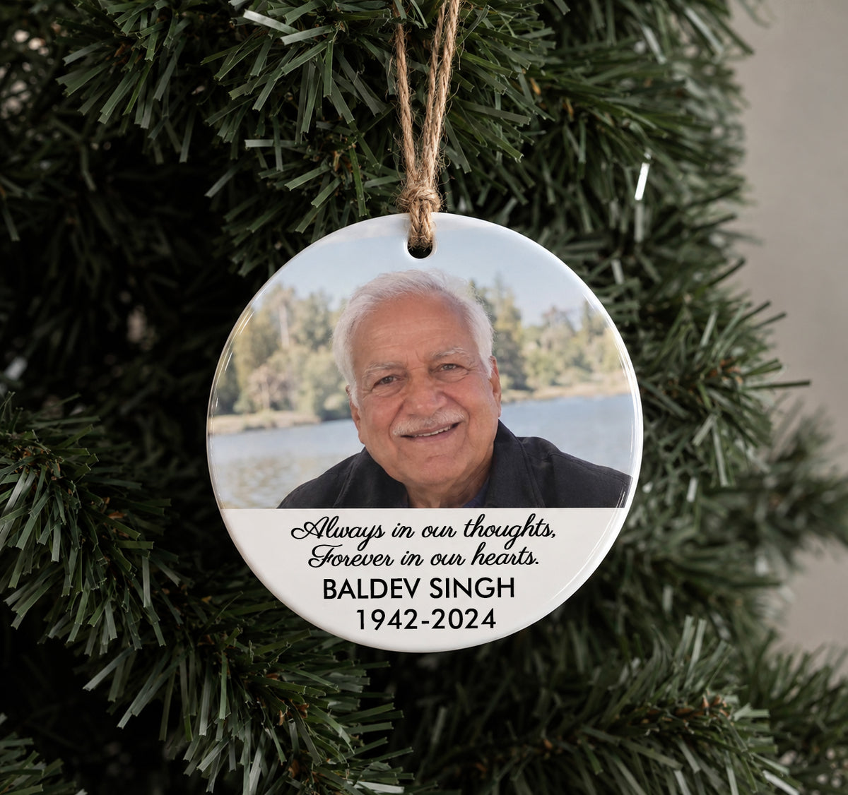 Photo Memorial Ornament