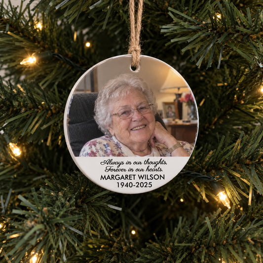 Photo Memorial Ornament