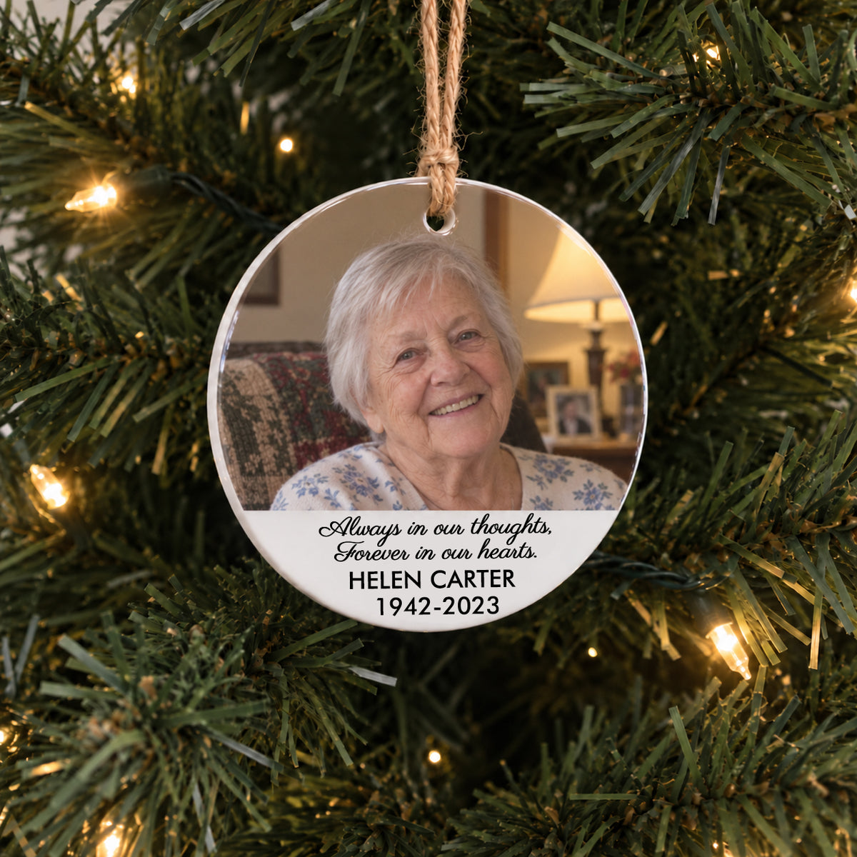 Photo Memorial Ornament