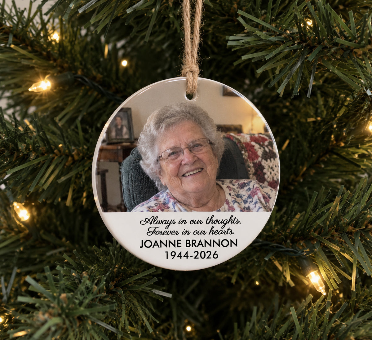 Photo Memorial Ornament