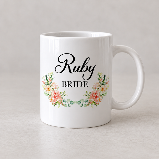 Bride Mug - Floral Print