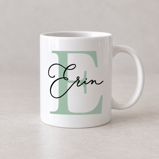 Monogram Letter Name Mug