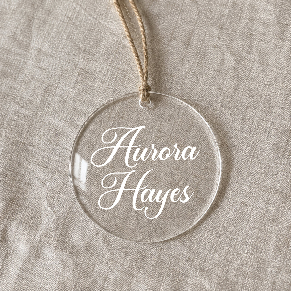 Acrylic Name Ornament