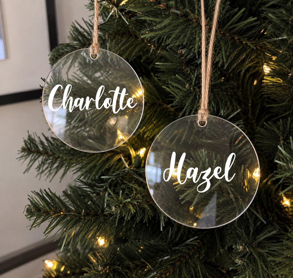 Acrylic Name Ornament