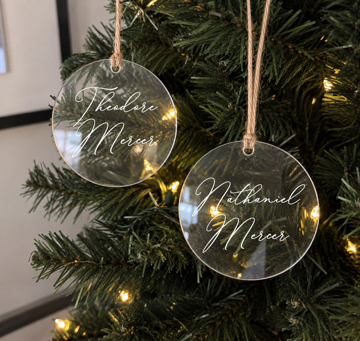 Acrylic Name Ornament