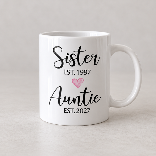 Sister --> Auntie Mug