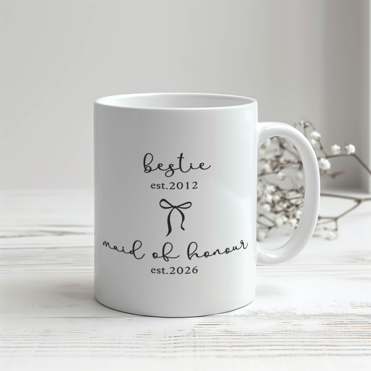 Sister to Maid of Honour Mug