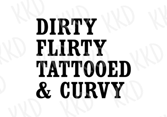 Dirty Flirty Tattooed & Curvy - Digital Files