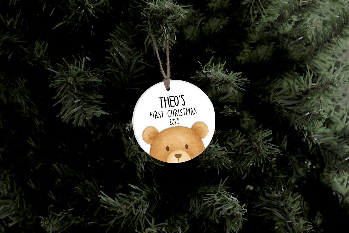 Teddy Bear First Christmas Ornament