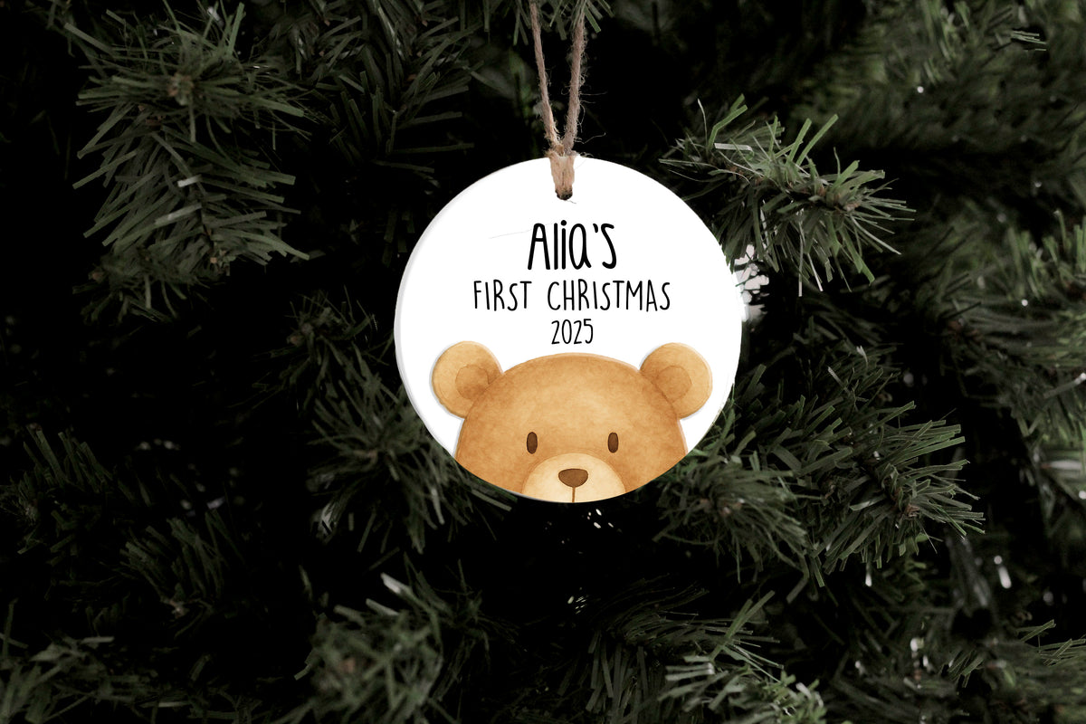 Teddy Bear First Christmas Ornament