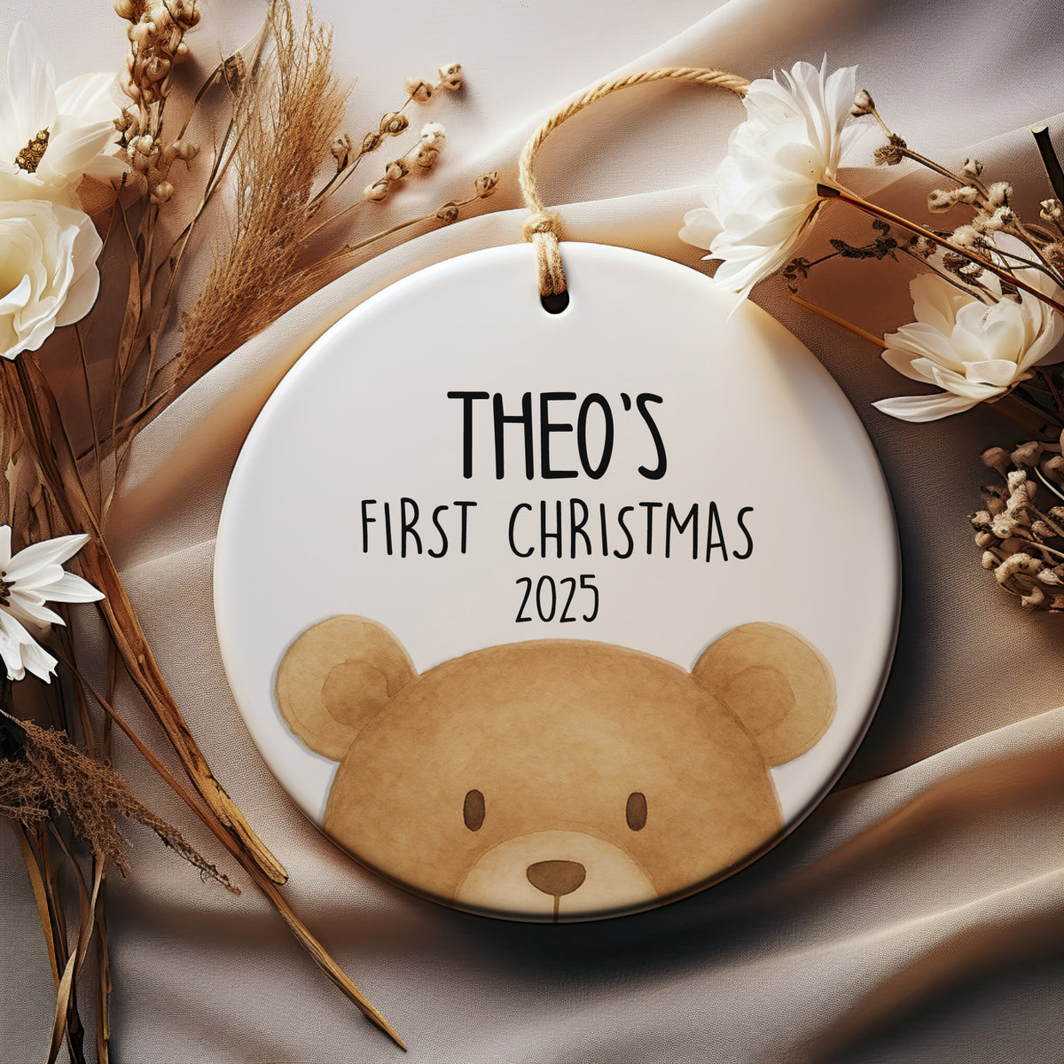 Teddy Bear First Christmas Ornament