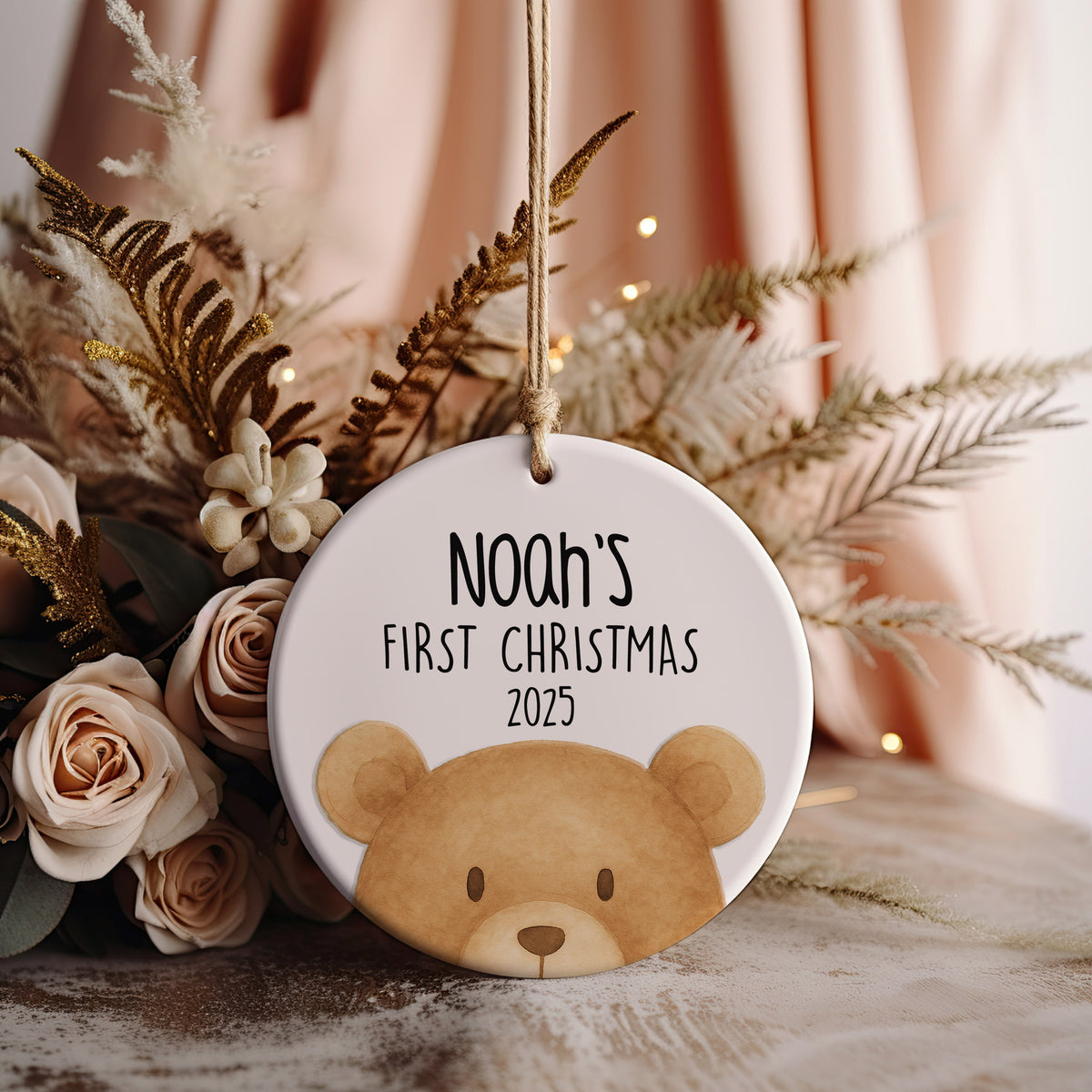 Teddy Bear First Christmas Ornament