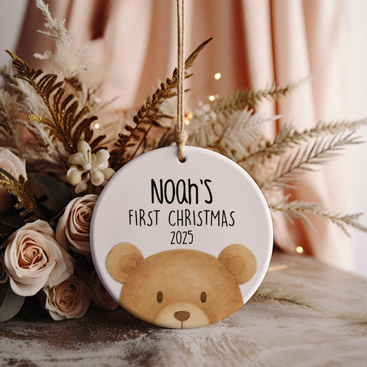 Teddy Bear First Christmas Ornament