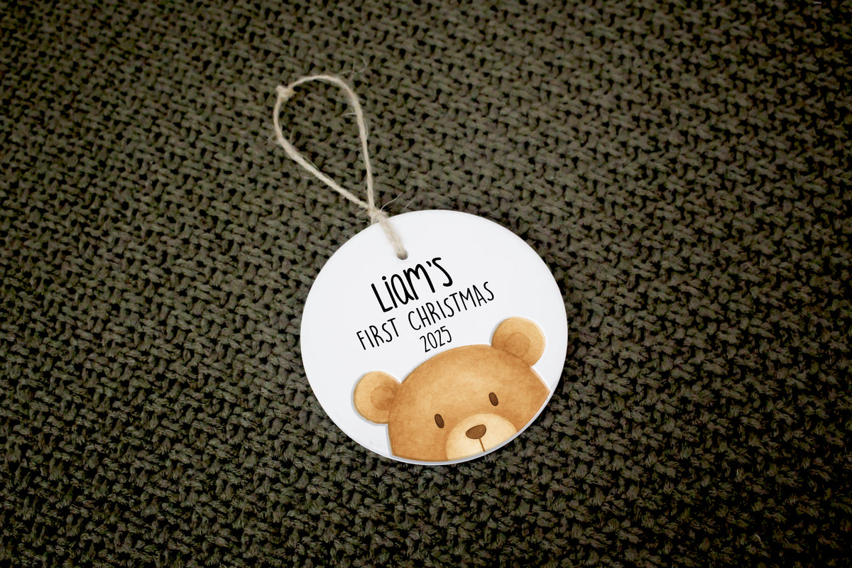 Teddy Bear First Christmas Ornament