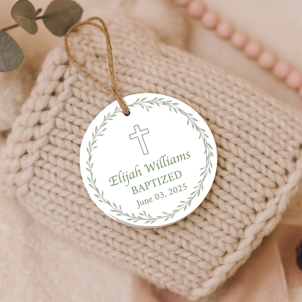 Baptized Wreath Ornament