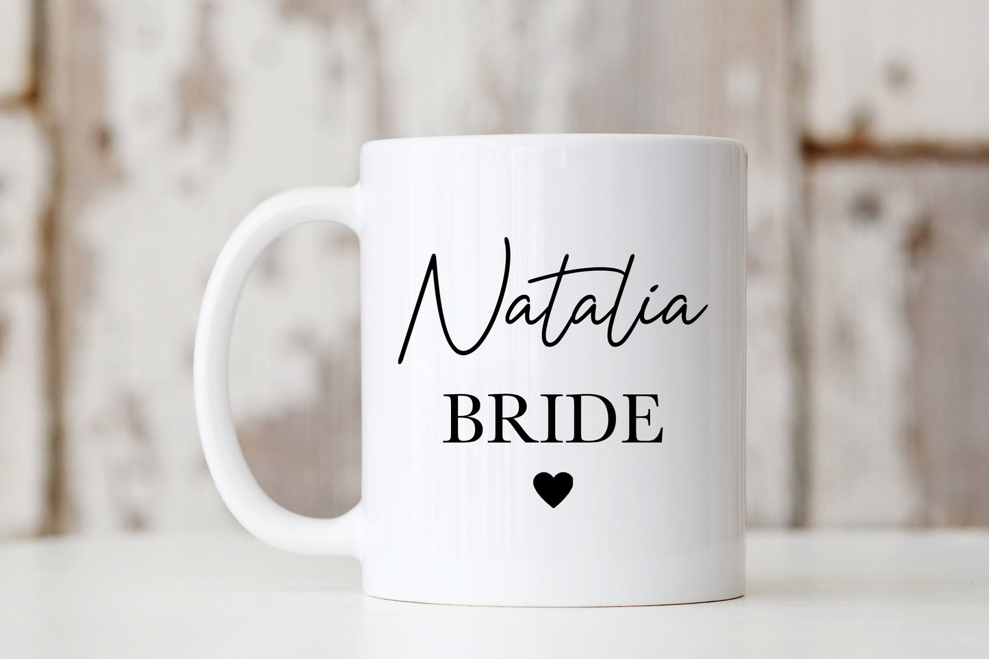 Bride with Heart Mug