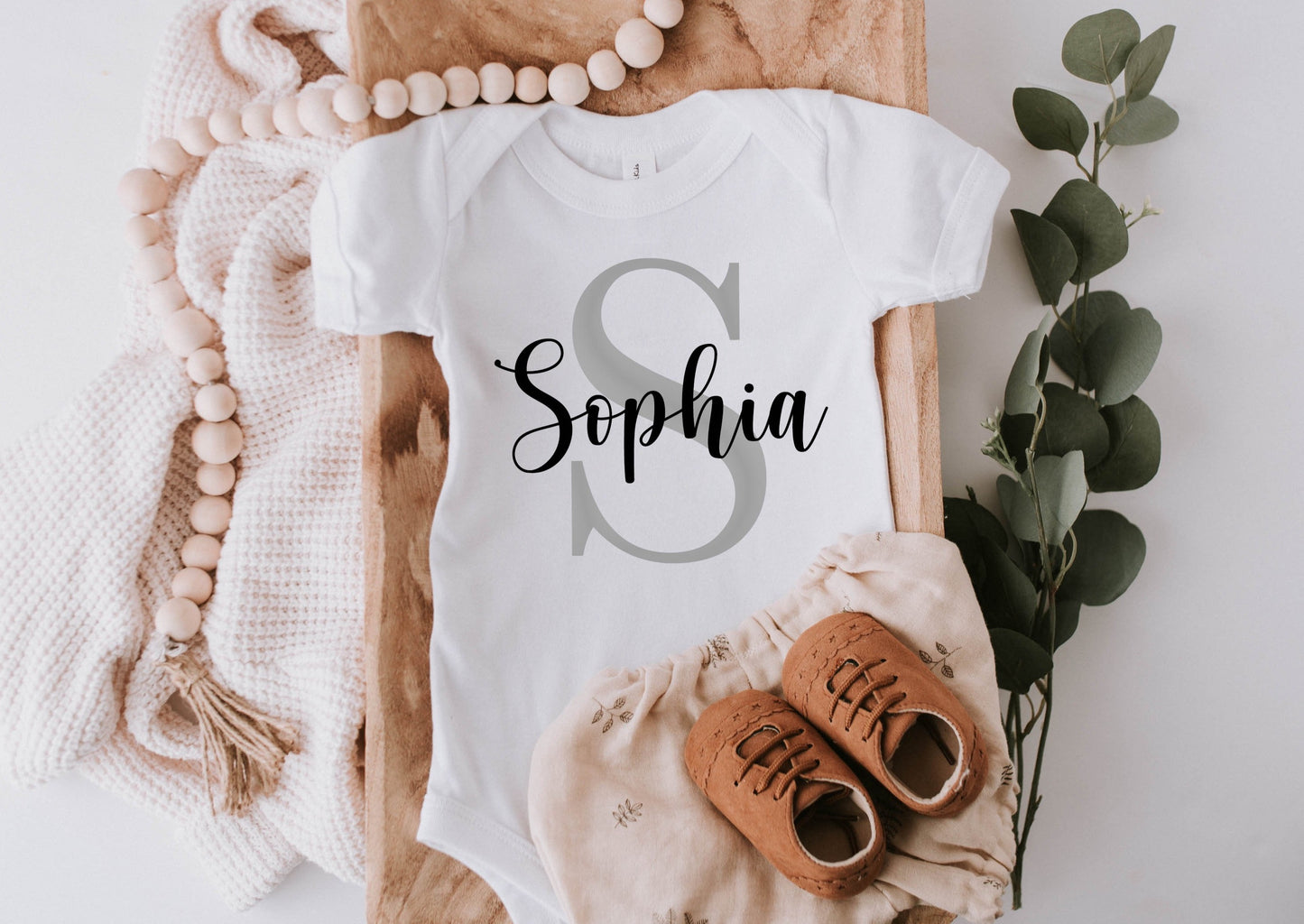 Monogram Name Onesie/Toddler T-Shirt