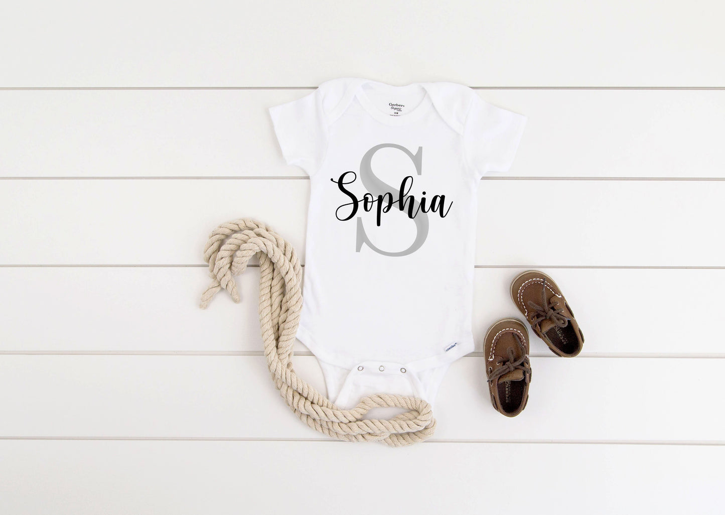 Monogram Name Onesie/Toddler T-Shirt